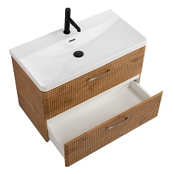 BelBagno Тумба под раковину Due 80 подвесная Rovere Nature – фотография-4