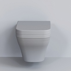 Ambassador Сиденье для унитаза Benefit серое матовое – фотография-5