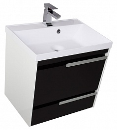 Aquanet Мебель для ванной "Тиволи 70" черная – фотография-3
