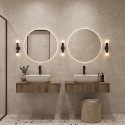 Зов Тумба с раковиной Токио 100 древесина аттик – фотография-10