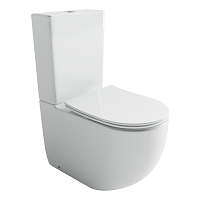 Ceramicanova Унитаз напольный пристенный Metropol CN4001T смыв Торнадо белый