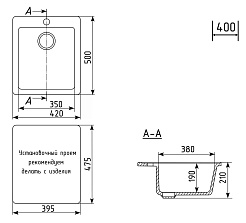 Mixline Мойка кухонная ML-GM14 ультра-белая – фотография-3