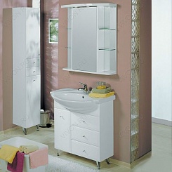 Акватон Зеркальный шкаф для ванной "Эмили 80" – фотография-3