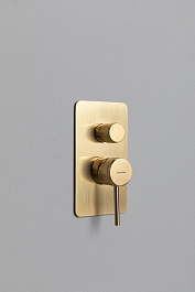 Allen Brau Смеситель для ванны Priority 5.31A11-GB (с внутренней частью, 3 выхода) золото – фотография-5