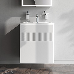 Am.Pm Тумба под раковину Func 60 подвесная белая матовая – фотография-5