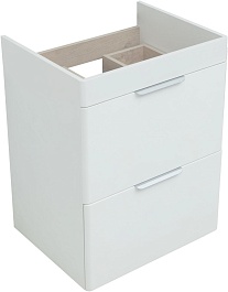 Aquanet Тумба с раковиной Ирис New 60 белая глянцевая – фотография-3