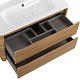 Cezares Тумба с раковиной без отверстия под смеситель Relax 100 подвесная дуб карамельный – картинка-25