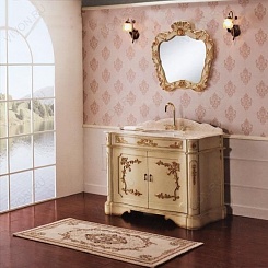 Demax Зеркало для ванной "Болонья 120" marfil amario – фотография-3