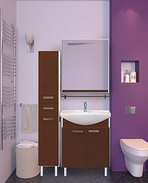 Misty Тумба с раковиной Джулия 65 коричневая – фотография-4