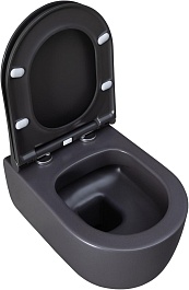 Allen Brau Унитаз подвесной Priority 4.31002.AN антрацит с крышкой 4.31004.AN – фотография-13