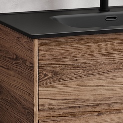 Sancos Тумба с раковиной Libra 90 дуб галифакс натуральный раковина Element 91 CN7002MB – фотография-8