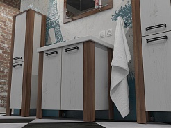 Какса-а Тумба с раковиной Лидер 100 – фотография-7