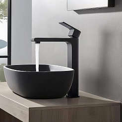 Aquatek Смеситель для раковины Лира AQ1404MB матовый черный – фотография-3