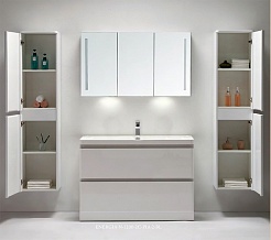 BelBagno Мебель для ванной напольная ENERGIA-N 1200 Bianco Lucido, зеркало-шкаф – фотография-6