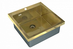 Zorg Кухонная мойка "Inox PVD" SZR-H51H BRONZE – фотография-1