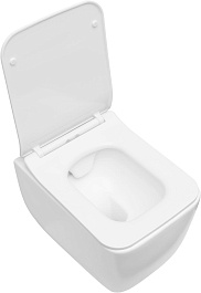 Allen Brau Унитаз подвесной Liberty 4.33007.21 белый матовый с крышкой 4.33008.21 – фотография-9