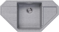 Dr. Gans Мойка кухонная Крона 910 угловая серая – фотография-1