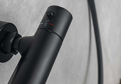 Aquatek Смеситель для ванны с душем Вега AQ1043MB матовый черный – фотография-5