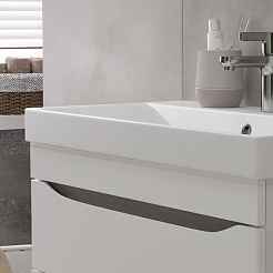 Volna Тумба с раковиной Lake 70.2D.1Y белая – фотография-6