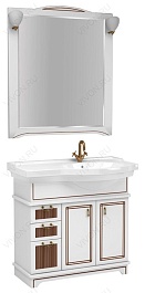 Aquanet Тумба с раковиной "Луис 90" R белая (176925) – фотография-2