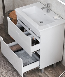 Vigo Мебель для ванной Grani 600-0-2 белая – фотография-5
