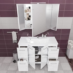 СанТа Мебель для ванной Омега 120 напольная – фотография-5