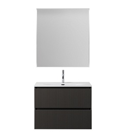 BelBagno Тумба с раковиной Uno 80 подвесная Темно-Серый матовый с раковиной BB-8099-80 – фотография-13