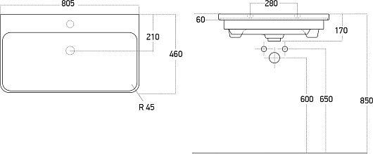 Brevita Мебель для ванной Victory 80 подвесная зеленая – фотография-12