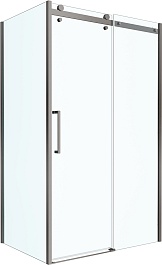 BelBagno Душевой уголок Marino MARINO-2-AH-1-120/80-C-GM 120x80 профиль оружейная сталь стекло прозрачное – фотография-1