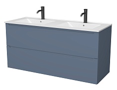 Зов Тумба под раковину Дион 120 подвесная серо-синяя