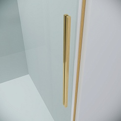 Grossman  Душевой уголок Galaxy 140x80x195 профиль золото сатин стекло прозрачное – фотография-3