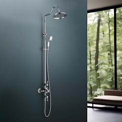 Aquatek Душевая система Классик AQ2563CR с термостатом, хром – фотография-4