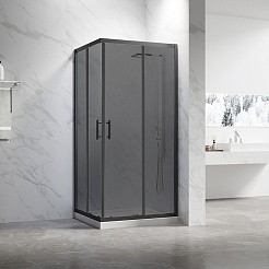 Veconi  Душевой уголок Rovigo RV-27B Grey 100x90 – фотография-2