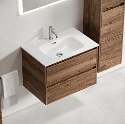 Sancos Тумба с раковиной Libra 70 дуб чарльстон раковина Element 71 CN7007 – фотография-2