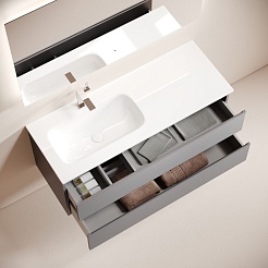 Sancos Тумба под раковину Folk 120 L grey soft – фотография-2