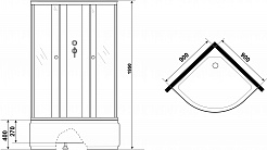 Niagara Душевая кабина Eco E90/40/MT/BK – фотография-14