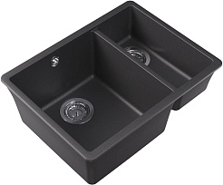 Florentina Мойка кухонная Вега 335/160 черная – фотография-2