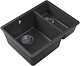 Florentina Мойка кухонная Вега 335/160 черная – фотография-6