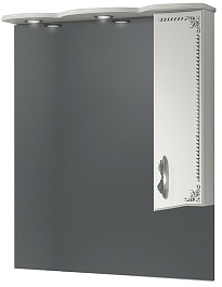 Какса-а Мебель для ванной Классик-Д 80 белый/серебро, подсветка – фотография-5