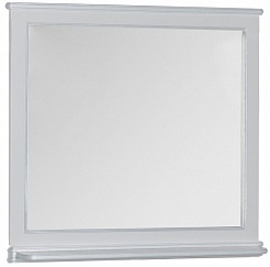 Aquanet Зеркало Валенса 110 белый краколет/серебро (180149) – фотография-1