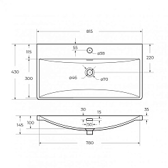 BelBagno Мебельная раковина 80 BB-8076-3-80 – фотография-5