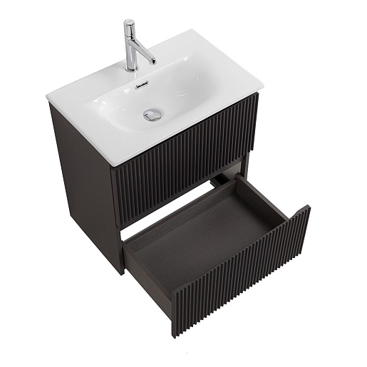 BelBagno Тумба под раковину Uno mini 70 подвесная Темно-Серый матовый – картинка-5