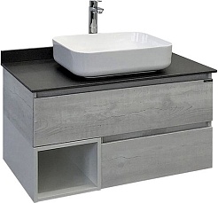 Comforty Тумба с раковиной Прага 90 T-Y9378 подвесная дуб белый – фотография-1