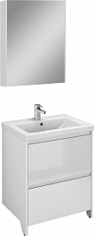 Velvex Мебель для ванной напольная Klaufs 70 белая, 2 ящика – фотография-1