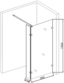 Niagara Душевая перегородка Nova NG-662-90 – фотография-5