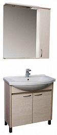 Aquanet Мебель для ванной  "Донна 80" беленый дуб (169044) – фотография-1