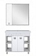 Misty Зеркало-шкаф Мия 90 L белый/серый – фотография-4