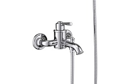 Aquatek Смеситель для ванны с душем Классик AQ1549CR хром – фотография-4