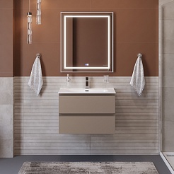BelBagno Тумба с раковиной Kraft 60 подвесная Бежевый матовый – фотография-11