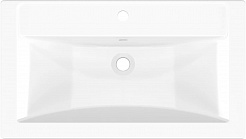 Бриклаер Мебель для ванной Берлин 80 оникс серый с белой ручкой – фотография-19